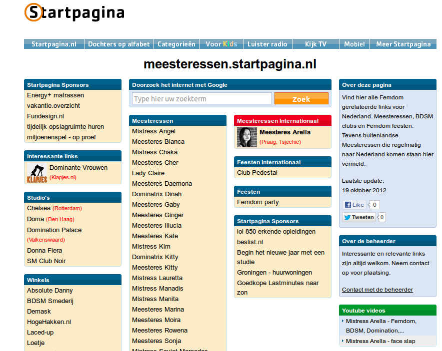 Nieuwe Startpagina Meesteressen Klapjes Nieuwe Startpagina Meesteressen Klapjes