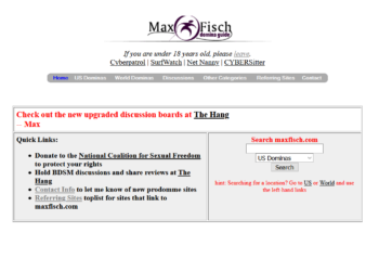 De Moeder aller Meesteressenlijsten: Max Fisch Domina Guide