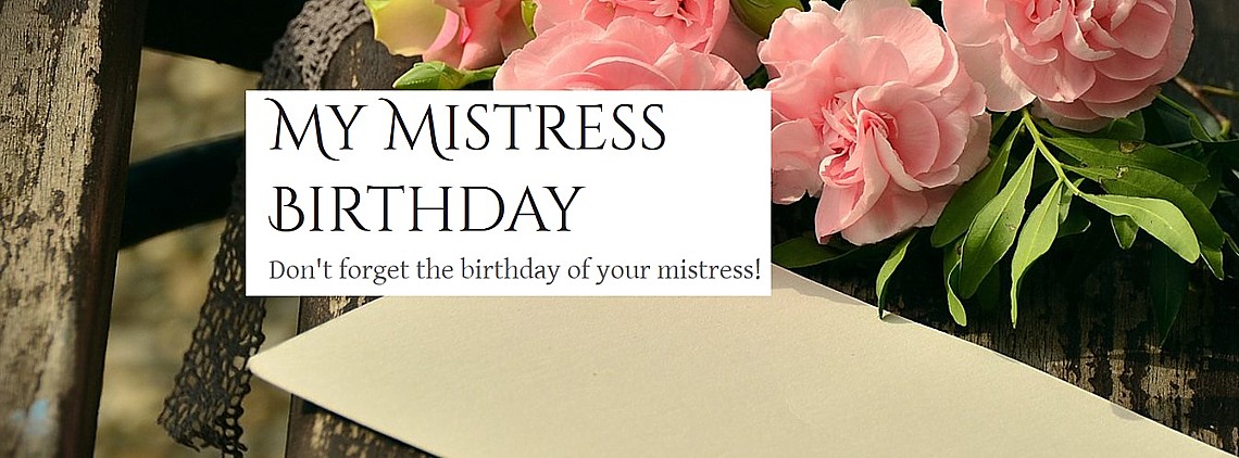 De verlaardag van je Meesteres, met digitale bloemetjes De verjaardag van je Meesteres