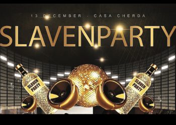 Save the date! SLAVENPARTY 13 dec. Casa Cherda 6 Mrs’en, 1 slavin en.. jij