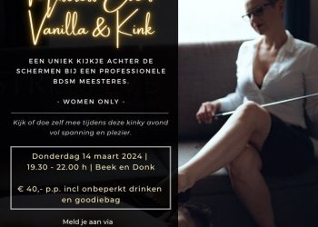 Mistress Eve’s “Women Only” event (+slaafjes …) 14 maart!!