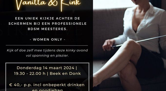 Mistress Eve’s “Women Only” event (+slaafjes …) 14 maart!!