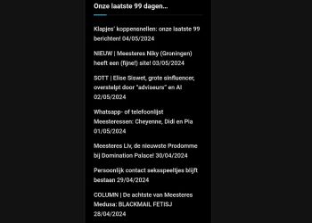 Klapjes’ koppensnellen: onze laatste 99 berichten!