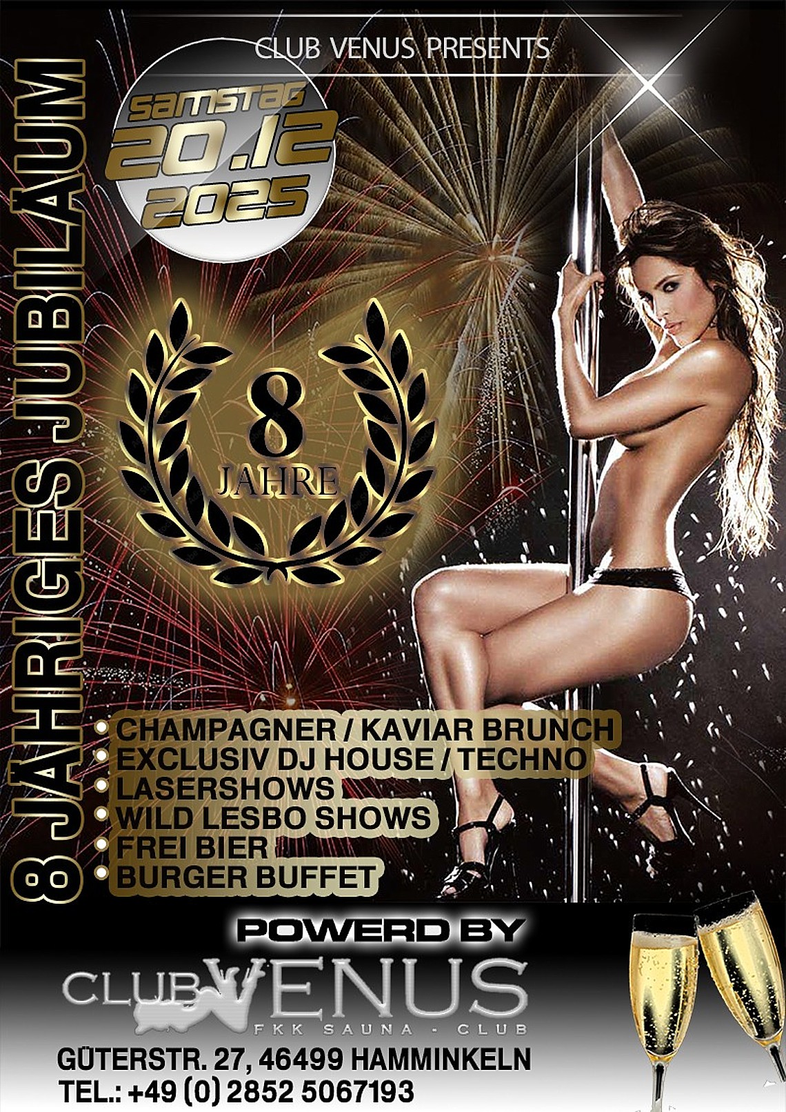 Het jubileumprogramma van Saunaclub Venus saunaclub Venus