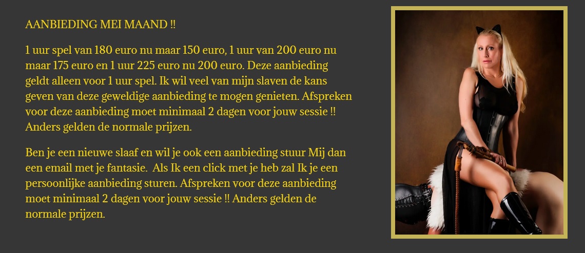 aanbieding Meesteres Tess